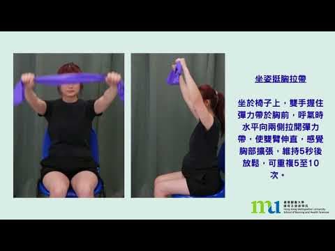 坐姿推胸拉帶